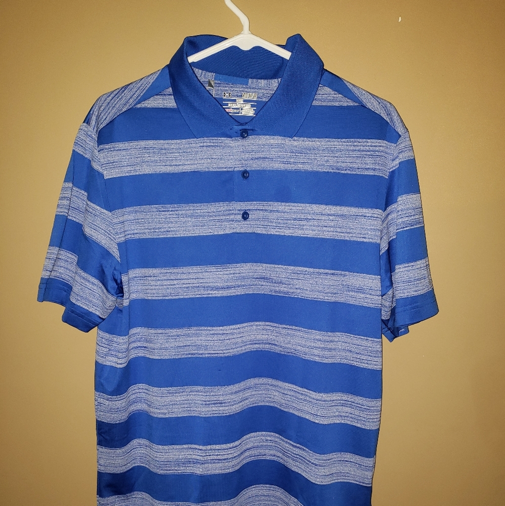 Under Armour Skyball Tonal Stripe Golf Polo